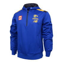 West Coast Eagles 2025 AFL NEW BALANCE Mens 1/2 Zip Hoodie | BLUE
