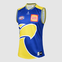 West Coast Eagles 2025 AFL NEW BALANCE Mens Gather Round Guernsey | Blue/Yellow