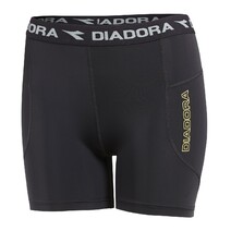 Diadora Womens Compression Short Black