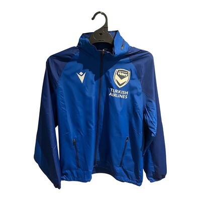 Melbourne Victory 25/26 ALM MACRON Mens Training Rain Jacket | Navy