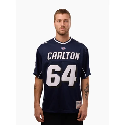 Carlton Blues AFL Mitchell & Ness Adults 64 Jersey | Navy